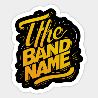 The Band Name AJR Gradient colors Sticker